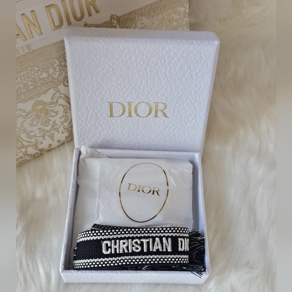 Christian DIOR JADIOR -1 Navy Blue Bracelet In Original Box UNISEX - Picture 1 of 12
